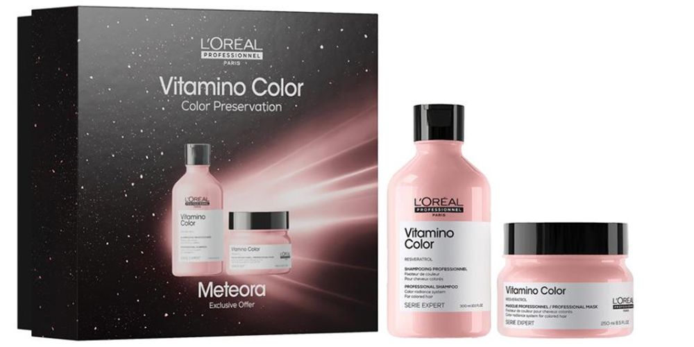 L'Oréal Professionnel Meteora Vitamino Color Duo- Zestaw Prezentowy do Włosów Farbowanych Duo