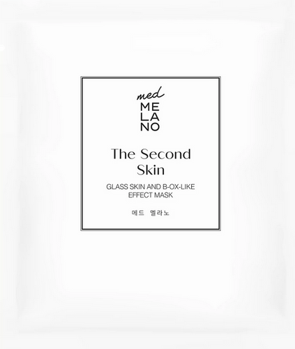  MedMelano THE SECOND SKIN GLASS SKIN AND B-OX-LIKE EFFECT Koreańska maska dająca efekt drugiej skóry - 1 sztuka 