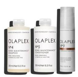 Zestaw Olaplex No.4 Bond Maintenance Shampoo 250ml, Olaplex No.5 Bond Maintenance Conditioner 250ml, Olaplex No.9 Bond Protector Nourishing 90ml