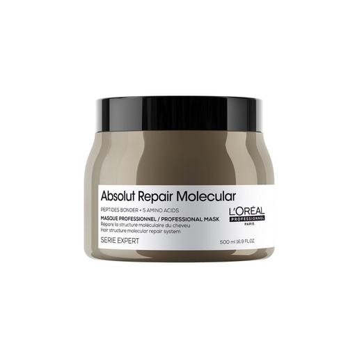 Loreal Absolut Repair Molecular, Maska Wypełniająca Strukturę Molekularną Włosów 500ml