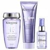 KÉRASTASE Blond Absolu Zestaw do włosów blond szampon 250ml, odżywka 250ml, serum 50ml