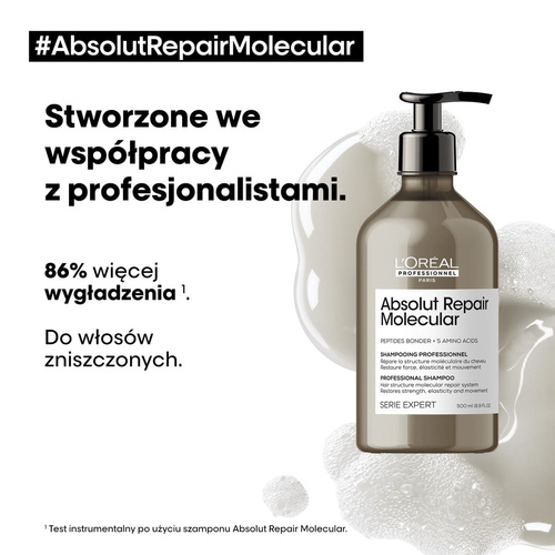 L'Oréal Professionnel Absolut Repair Molecular Regenerujący szampon do włosów zniszczonych 500ml