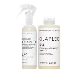 Zestaw Olaplex No.0 155ml, Olaplex No 4 250ml 