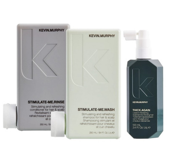 Zestaw Kevin Murphy Stimulate Me Wash 250ml + Stimulate Me Rinse 250ml + Thick Again 100ml