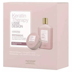 Alfaparf Keratin Therapy Lisse Design Zestaw nawilżający - szampon 250 ml + maska 200ml