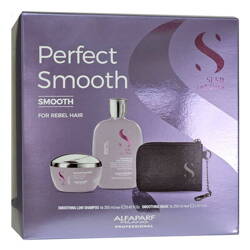 Alfaparf Semi di Lino Smooth Wygładzający zestaw do włosów | szampon 250ml, maska 200ml + gratis