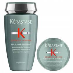 Kérastase Genesis Homme Zestaw zwiększający grubość włosów dla mężczyzn szampon 250ml, wosk 75ml