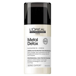 L'oreal Professionnel  Metal Detox ochronny krem zapobiegający puszeniu się i łamliwości włosów 100ml
