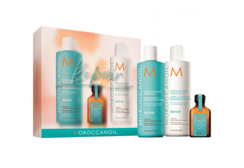 MOROCCANOIL Repair Wymarzone Włosy Odbudowa zestaw do włosów słabych i zniszczonych | szampon, odżywka, kuracja