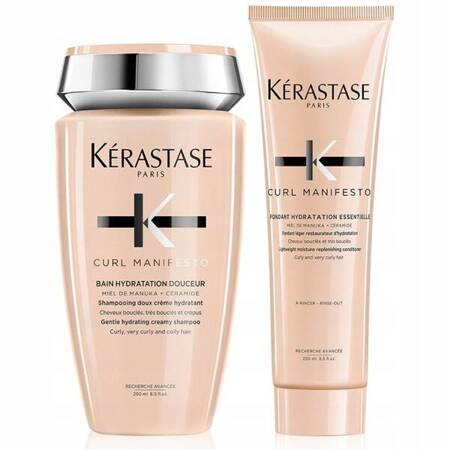 KÉRASTASE CURL MANIFESTO Zestaw do włosów kręconych szampon 250 ml + odżywka 250ml