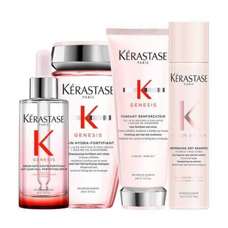 Kerastase Genesis Wzmacniający zestaw do włosów szampon 250ml, odżywka 200ml, serum 90ml, suchy szampon 233ml