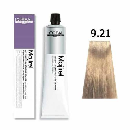 L'oreal Majirel Farba Do Włosów Permanentna 9.21 Bardzo Jasny Blond Opalizujaco-Popielaty 50ml