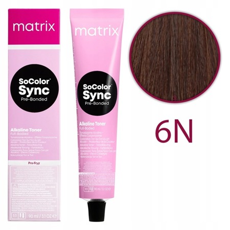 Matrix Sync SoColor Farba Do Włosów 6N 90ml