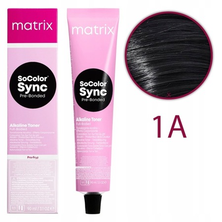 Matrix Sync Socolor Farba Do Włosów 1a 90ml