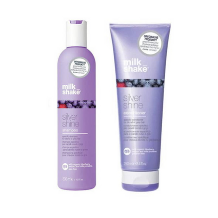 Milk Shake Zestaw Silver Shine Szampon do włosów siwych i blond 300ml + Milk Shake Silver Shine | Odżywka Do Włosów Blond 250ml