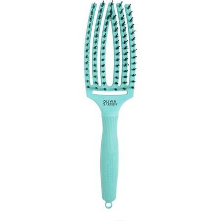 Szczotka Olivia Garden Finger Brush Combo Medium Tropical Mint z Włosiem Dzika 